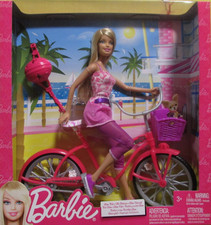 Barbie Puppe mit Fahrrad T2332