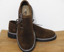 Haferl Schuhe seitlich geschnürt Gummi Sohle dunkel-braun 41-48 Neu