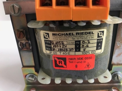 Riedel typ ei105b - ei105b, trafo