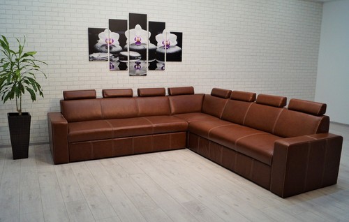 Echtleder ecksofa couch mit - ecksofa,