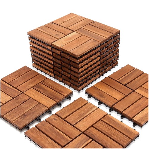 Holzfliesen balkon 30x30cm - holzfliesen,