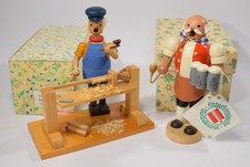 2x altes RÄUCHERMÄNNCHEN Holzfigur Expertic DDR Erzgebirge Sammlung Räuchermann