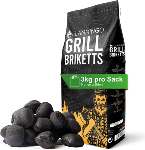 Grillbriketts x 3 - 18, kg
