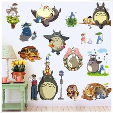 Cartoon Totoro Wandtattoos