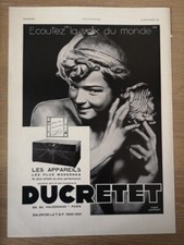 Werbung von 1930 Ducretet la
