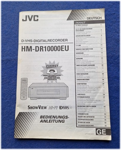 Jvc 10000eu d vhs - hm-dr, d-vhs