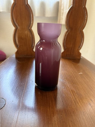 Vintage glasvase lila violett - glasvase,