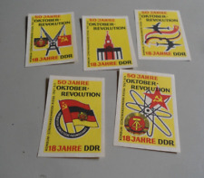 5 alte Streichholzetiketten