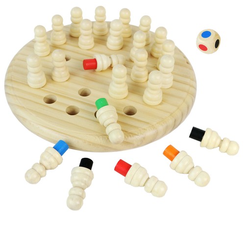 Memo spiel steckspiel aus holz - steckspiel,