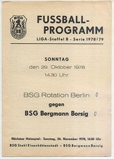 Ddr-League 78/79 Bsg Bergmann