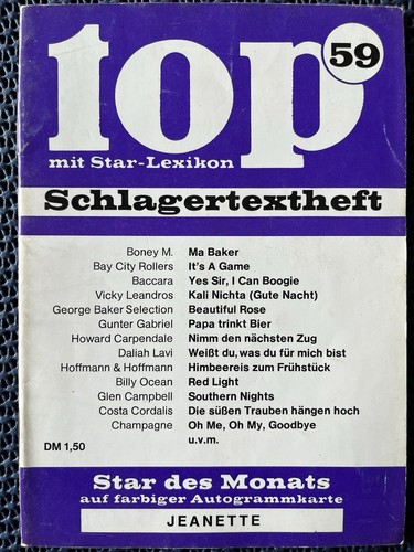 Top schlagertextheft 59 - schlagertextheft, nr.