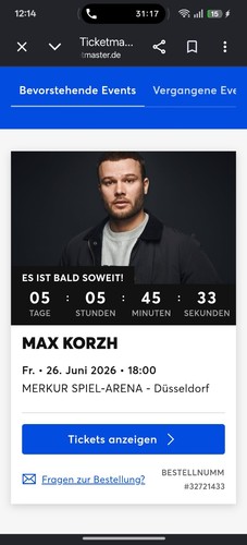 Max korzh konzertticket - korzh, 2x