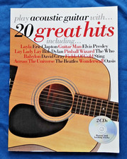 Play acoustic guitar with 20 great hits (+2CD's) Songbook, Leichte Lagerspuren