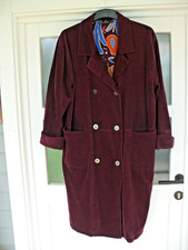Gudrun Sjöden Mantel Cord Bordeaux  Damen Baumwolle  Gr: L  AA: 65 cm Top