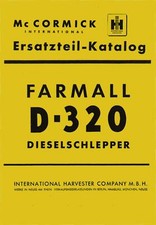 Ersatzteilkatalog D-320 Mc Cormick IHC D-Serie