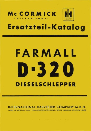 Ersatzteilkatalog 320 mc - ersatzteilkatalog, d-320
