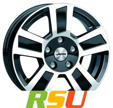 Autec Typ TG - Tigris schwarz poliert 6x14" ET30 LK5 112 ML 66.6 Alufelgen 14...