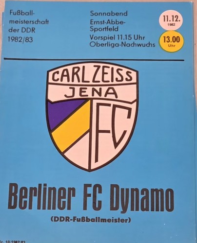 1982 ddr oberliga fc - 1982/83,