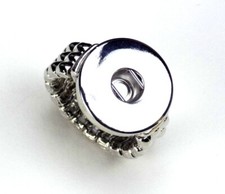 Ringrohling für Druckknopf Wechselring silberfarben