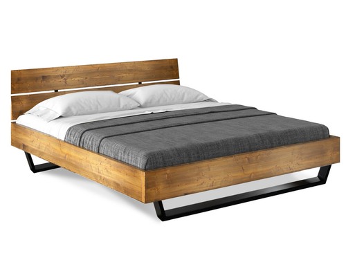 Kufenbett massivholzbett bett - kufenbett,