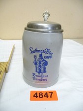 4847.    Alter Steingut Bierkrug  Losunger Bier Nürnberg   Bierkrug   0,5 L