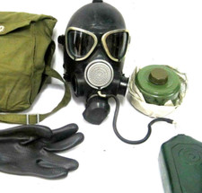 Gasmaske  Filter Poppers Halloween Fetisch Latex Prepper Gummi NVA Ausrüstung