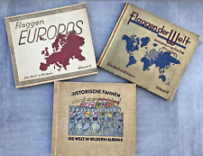 3X Sammelbilderalbum Historische Fahnen/Flaggen, Die Welt in Bildern Alben 6/7/8
