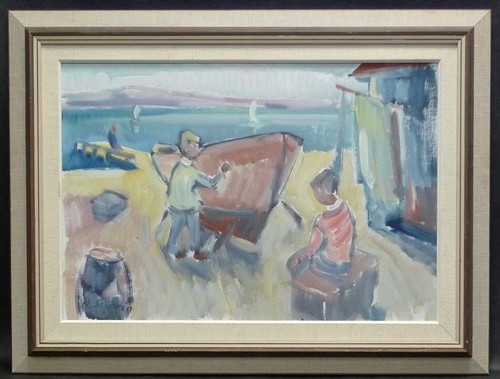 ölgemälde fischer - (h27), "