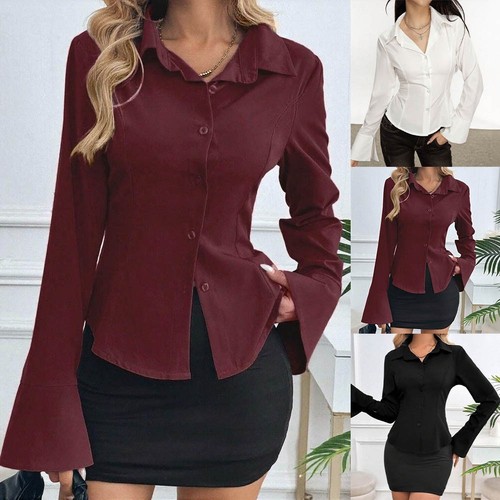 Damen langarm bluse mit - damen,