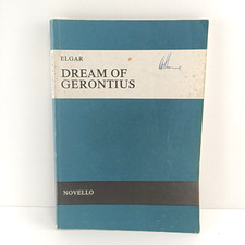 Elgar Dream Of Gerontius Novello Edition Vocal Partitur Orchester Noten