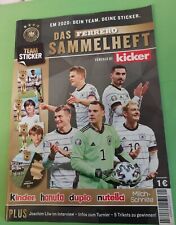 kinder, hanuta, duplo, nutella leeres Sammelheft +Sticker zur EM 2020