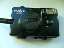 Konica Pop analoge Kamera 35 mm - Kompaktkamera - 36mm f/4 Hexanon + Tasche