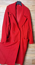 in sein mit Mantel von Nova Fides - rot - 100 % Wolle - rot - Lagenlook - warm