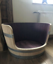 Weinfass Hundekorb aus Eichenholz groß