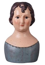 Deckeldose Frauenkopf Antik