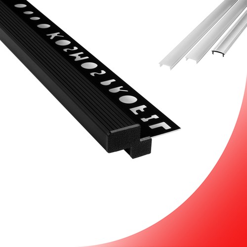 Led alu fliesenprofil - t-40,