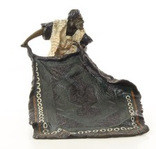 Bronzefigur Arabischer Teppichhändler Teppich Händler Araber Bronze Wiener Art