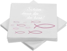 Servietten Fisch Rosa 32