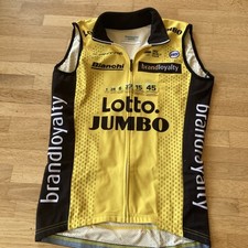 Trikot Weste ärmellos Shimano Größe S Lotto Jumbo Profiteam Fleece gefüttert