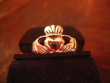 feiner Claddagh Ring Herz Krone Hände Hochzeitsring 925er Silber RG 60 et Nox