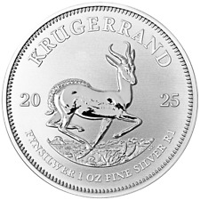 Silbermünze Südafrika Krügerrand 2025 - Anlagemünze - 1 Oz ST