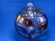 Glas Kugel Mosaik Gold+Silber Fensterdeko Hängedeko Ornament Vintage Weihnacht