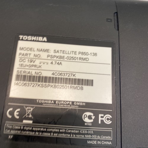 Toshiba satellite pro c850 - toshiba,