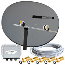 TÜRKSAT + ASTRA Multifocus Sat Komplett Anlage MAXIMUM E85 voreingestellte Sat