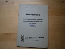 DDR Dämpfmaschine mit Spiralflutwäsche, Type Sta M 2/Sp, Ersatzteilkatalog, 1968