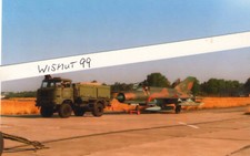 NVA-Foto DDR Oldtimer Luftstreitkräfte VEB IFA LKW W 50 ASG 3 mit Jagdflugzeug