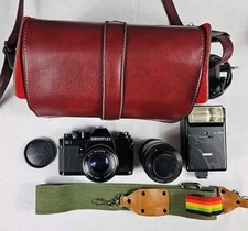 RevueFlex SC1  Kamera  Spiegelreflex-Kamera Set Mit Blitzlicht Tasche