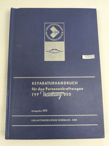 Ddr reparaturhandbuch wartburg - ddr,