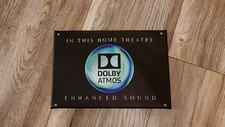 DOLBY VISION/ATMOS/DTS X/CANTON/YAMAHA/DENON/Leinwand 20x30 cm Schild Logo/Bild