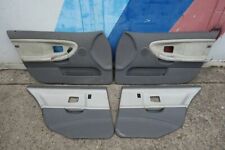 BMW E36 Touring Türpappen Türverkleidung Leder Grau Weiß 4x EFH Airbag Abgenäht 